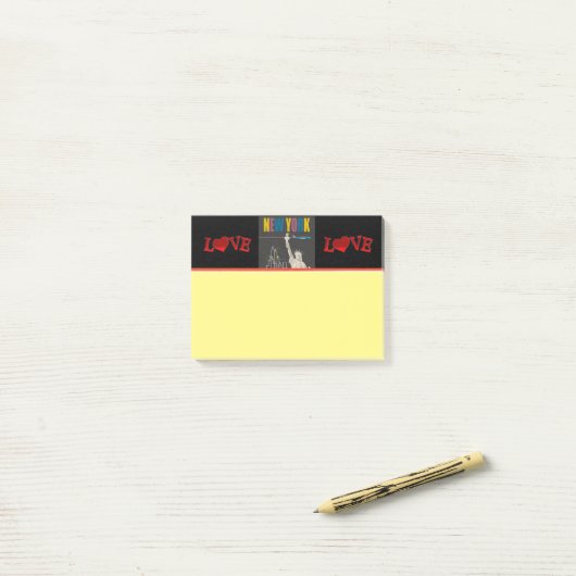 New York Post-It Notes ポストイット (デスク上)