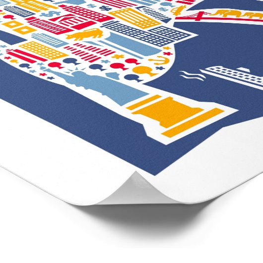 New York Poster ポスター (角)