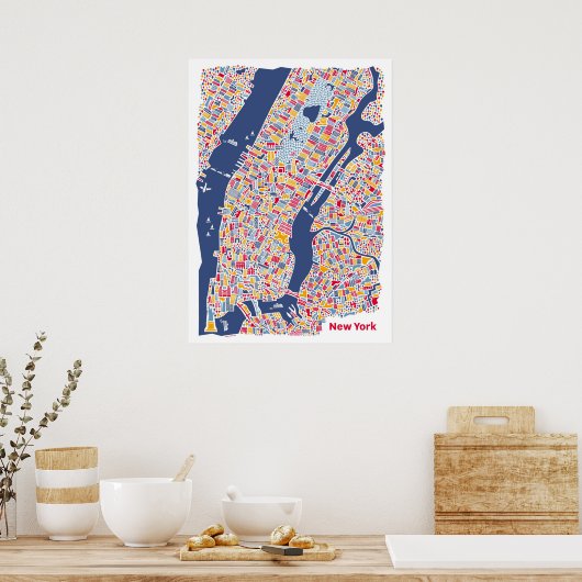 New York Poster ポスター (キッチン)