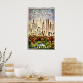 New York Poster Central Park Print United Art ポスター (キッチン)
