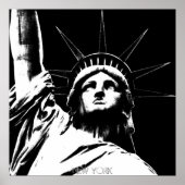 New York Poster Statue of Liberty NYC Souvenir ポスター (正面)