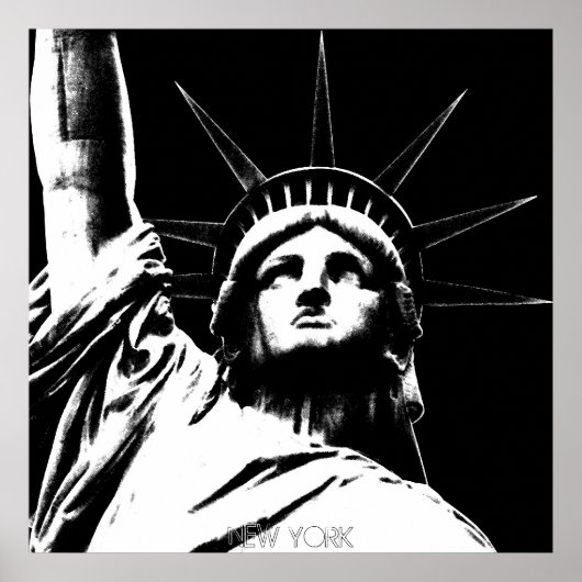 New York Poster Statue of Liberty NYC Souvenir ポスター (正面)