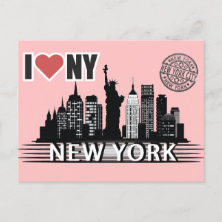 New York Postkarte – Skyline & Big Apple Motiv シーズンポストカード