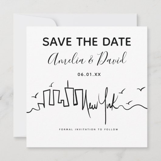 New York Scriptスケッチ日付の保存 (正面)