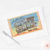 New York, Sheet of 4 Coney Island stickers 長方形シール (封筒)