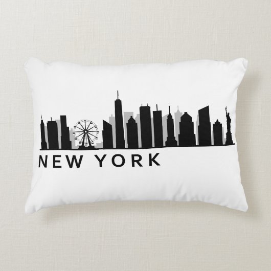 New York Skyline アクセントクッション (正面)