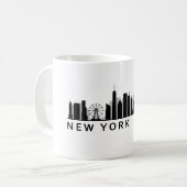 New York Skyline コーヒーマグカップ (正面左)