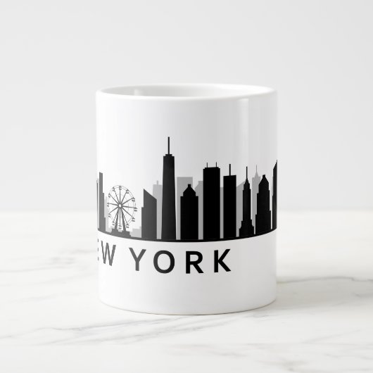 New York Skyline ジャンボコーヒーマグカップ (正面)