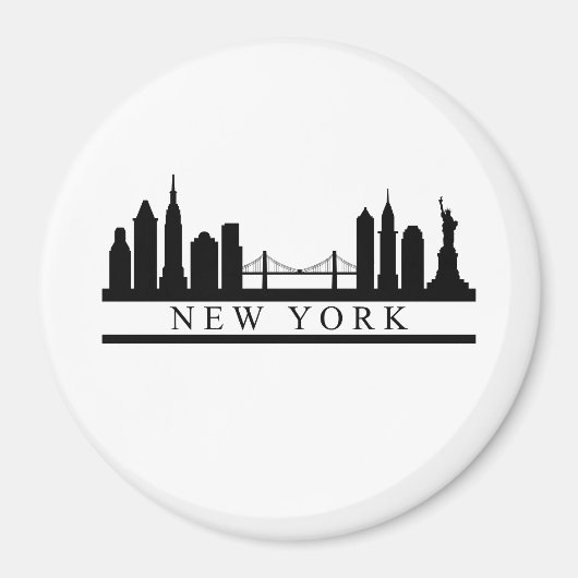New York Skyline マグネット (正面)