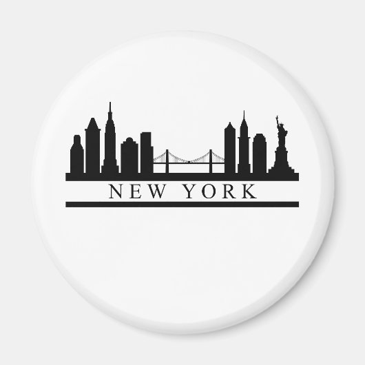 New York Skyline マグネット (正面)