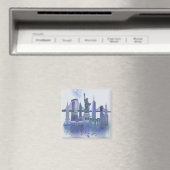 New York Skyline – 水色ブルー マグネット (インサイチュ (食洗機))