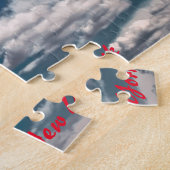 New York Skyline.Christmas Greetings ジグソーパズル (側面)