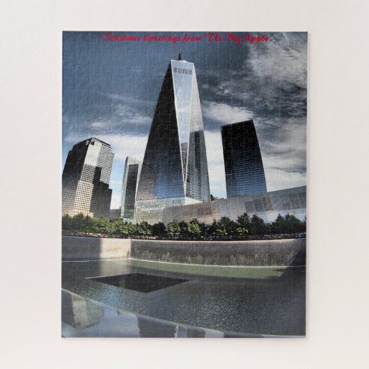 New York Skyline.Christmas Greetings ジグソーパズル (縦)