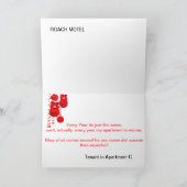 NEW YORK SLUMLORD HOLIDAY CARD! シーズンカード (内部)