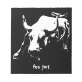 New York Souvenir Notepad クール Bull Zool Notepad ノートパッド (正面)