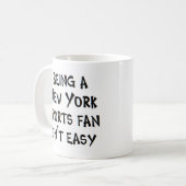 new york sports fan, being コーヒーマグカップ (正面左)
