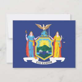 New York State Flag Empire State Liberty Justice ポストカード