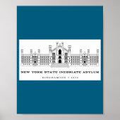 New York State Inebriate Asylum Binghamton 1858 _1 ポスター (正面)
