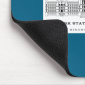 New York State Inebriate Asylum Binghamton 1858 _1 マウスパッド (コーナー)