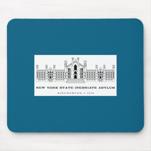 New York State Inebriate Asylum Binghamton 1858 _1 マウスパッド (正面)