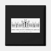 New York State Inebriate Asylum Binghamton 1858 _1 マグネット (正面)