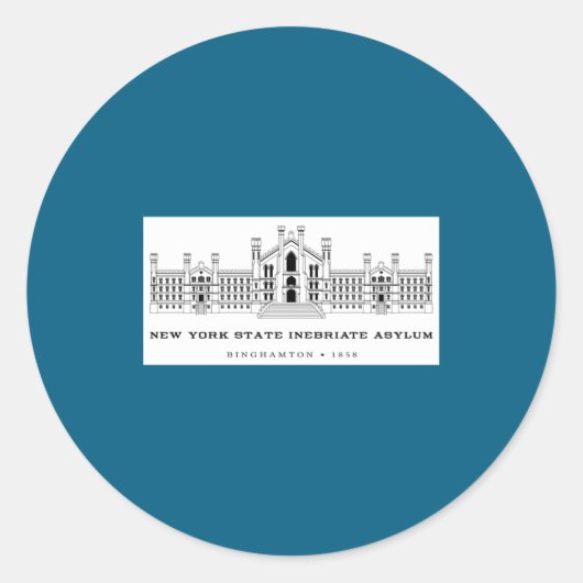 New York State Inebriate Asylum Binghamton 1858 _1 ラウンドシール (正面)