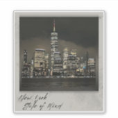 New York State of Mind, City Lights vinyl Sticker  シール (正面)