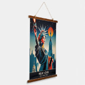 New York: State of Natural Beauty 吊り下げ型タペストリー (傾斜あり)