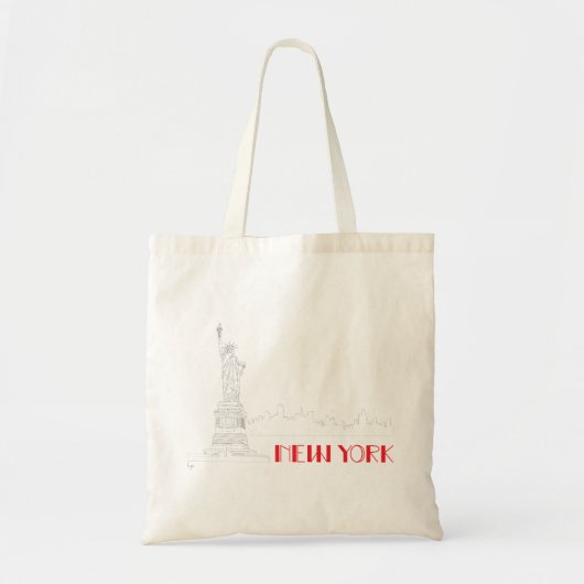 New-York, Statue-of-Liberty Cool トートバッグ (正面)