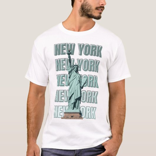 New York Statue of Liberty design Tシャツ (正面)