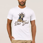New York, Statue Of Liberty. Iconic City Pride Tシャツ (正面)