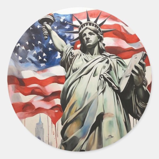 NEW YORK STICKER ラウンドシール (正面)
