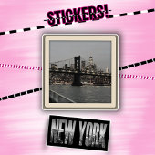 New York Sticker Pack Polaroid Skyline Vinyl decal シール