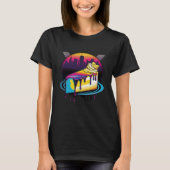 New York Style Cheesecake Synthwave 80s Retrowave  Tシャツ (正面)