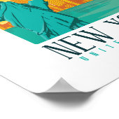 New York Stylish Skyline ポスター (角)