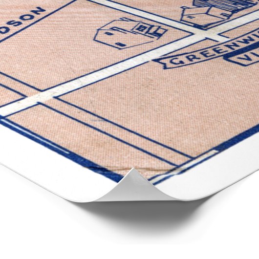 NEW YORK SUBWAY MAP, 1940 2 ポスター (角)