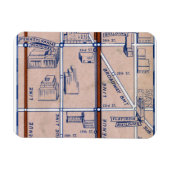 NEW YORK SUBWAY MAP, 1940 2 マグネット (横)