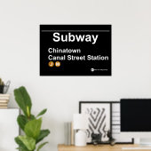 New York Subway Station ポスター (ホームオフィス)