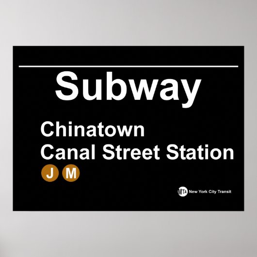 New York Subway Station ポスター (正面)