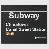 New York Subway Station ラッピングペーパー (フラット)