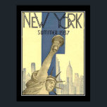 New York summer 1937 Art Deco Poster ポスター<br><div class="desc">New York summer 1937 Art Deco Poster,  art nouveau,  retro images,  vintage publicity campaign,  retro,  vintage,  vintage illustrations,  vintagestore,  vintage graphics,  posters new york,  new york wonder,  new york 7th wonder,  new york city,  7th wonder city world,  newyork,  city of new york,  city,  retro,  nouveau</div>