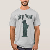 New York T-Shirt Men's Statue of Liberty Organic Tシャツ (正面)