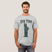 New York T-Shirt Men's Statue of Liberty Organic Tシャツ (正面フル)