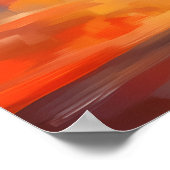 New York Teddy Fauvist Liberty Sunset Print ポスター (角)