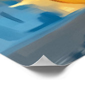 New York Teddy Fauvist Manhattan Skyline Print ポスター (角)