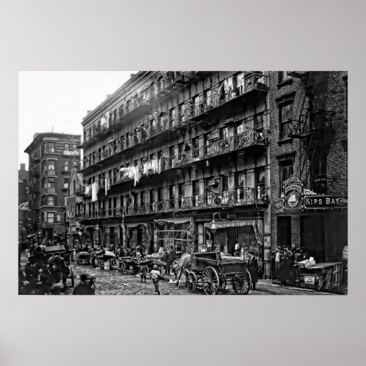 New York Tenement - 1912 ポスター (正面)