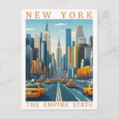 New York the Empire State USA Travel Place ポストカード (正面)