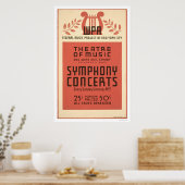 New York Theater Music 1940 WPA ポスター (キッチン)