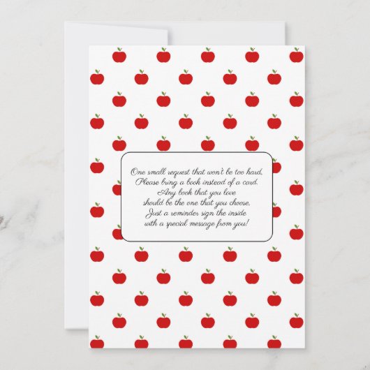 New York Themed Baby Shower 招待状 (裏面)