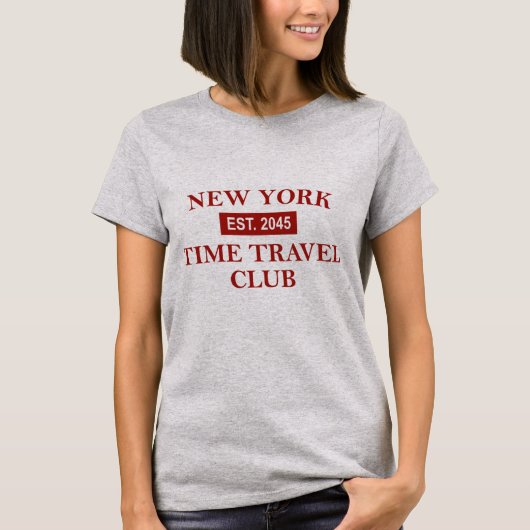 New York Time Travel Club Women's T-shirt Tシャツ (正面)